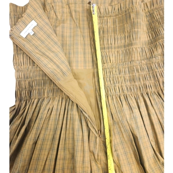 NEW Rebecca Taylor Smocked Plaid Mini Dress SZ 16 - Picture 11 of 13